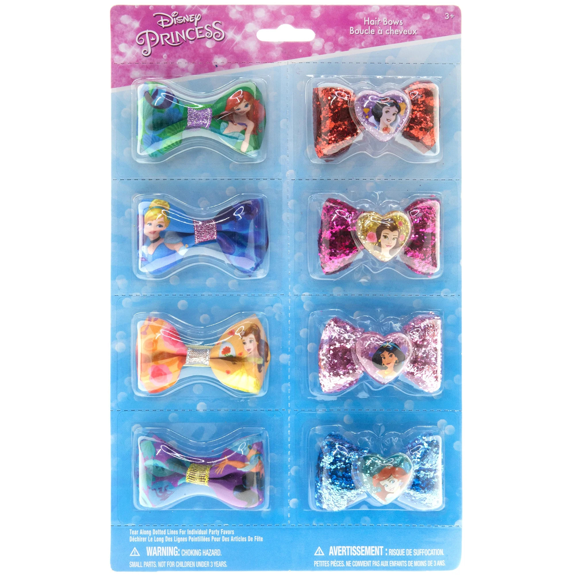 Disney Princess 8pk Hair Bows - Walmart.com | Walmart (US)