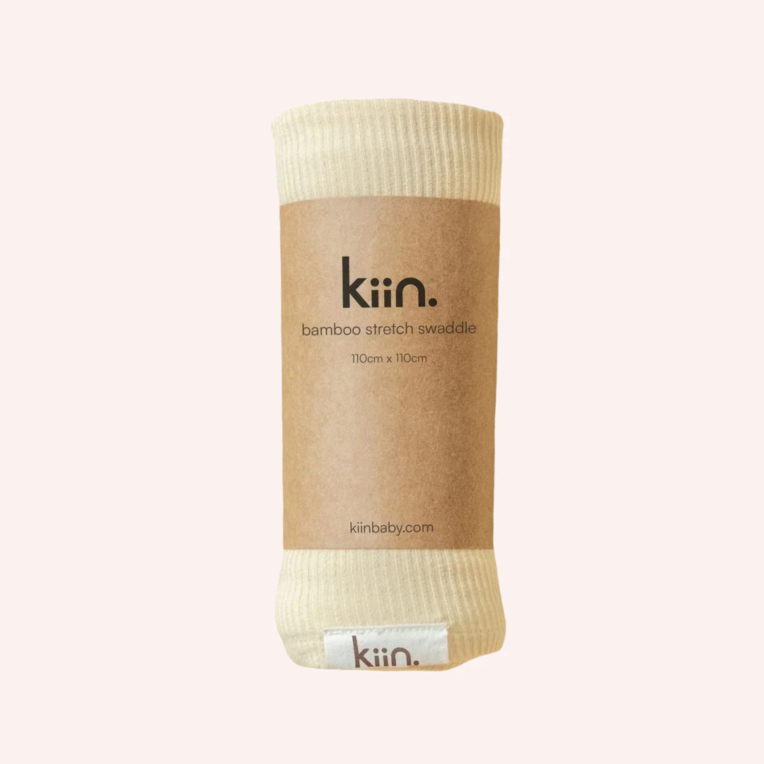 Bamboo Stretch Swaddle - Oat &nbsp;by Kiin | the memo | The Memo (Australia & New Zealand)