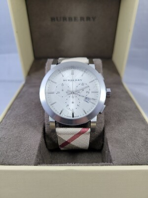 Burberry BU9357 Nova With Chronograph and Leather Strap Men's Watch | eBay US