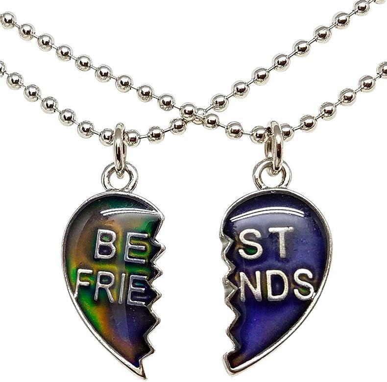 Mood Best Friend Heart Necklaces for 2 | Amazon (US)