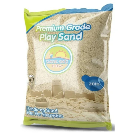 Classic Sand & Play Sand for Sandbox, Table, Therapy and Outdoor Use - 20 lbs | Walmart (US)