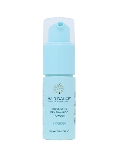 Hair Dance Dry Shampoo Powder | Non-Aerosol | Travel Size | Natural & Organic | Made in USA | No Benzene, Vegan, Cruelty Free, For All Hair Colors, Free of Talc | Lavender Oil Scent - 0.8 Ounce | Amazon (US)