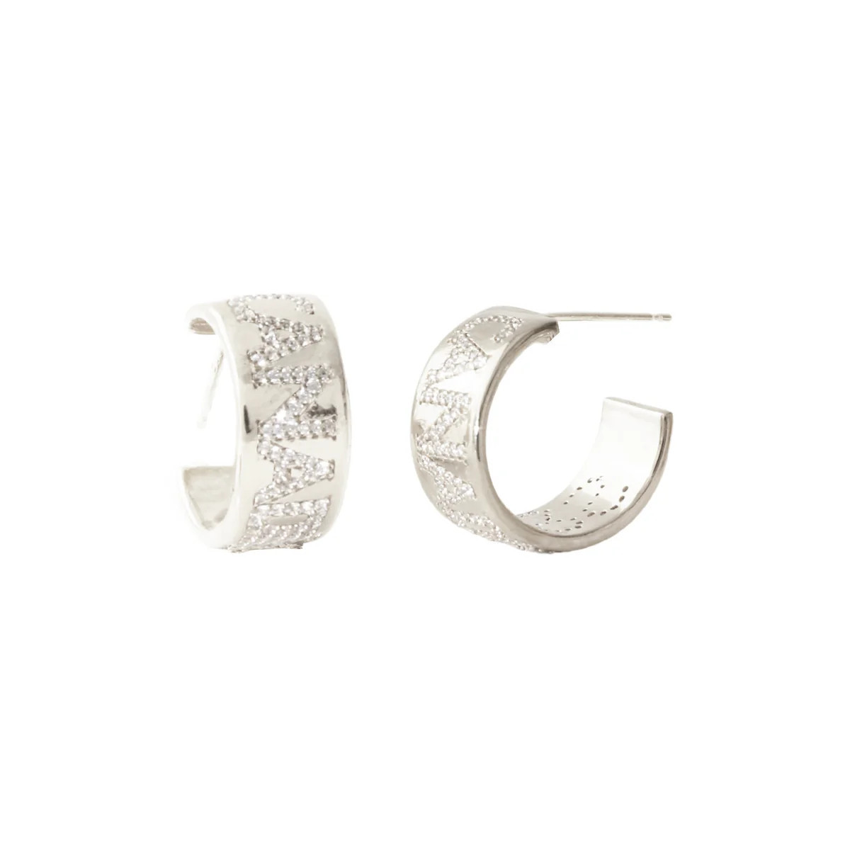Montréal Canadiens Pavé Cigar Band Hoop Earrings | So Pretty Cara Cotter