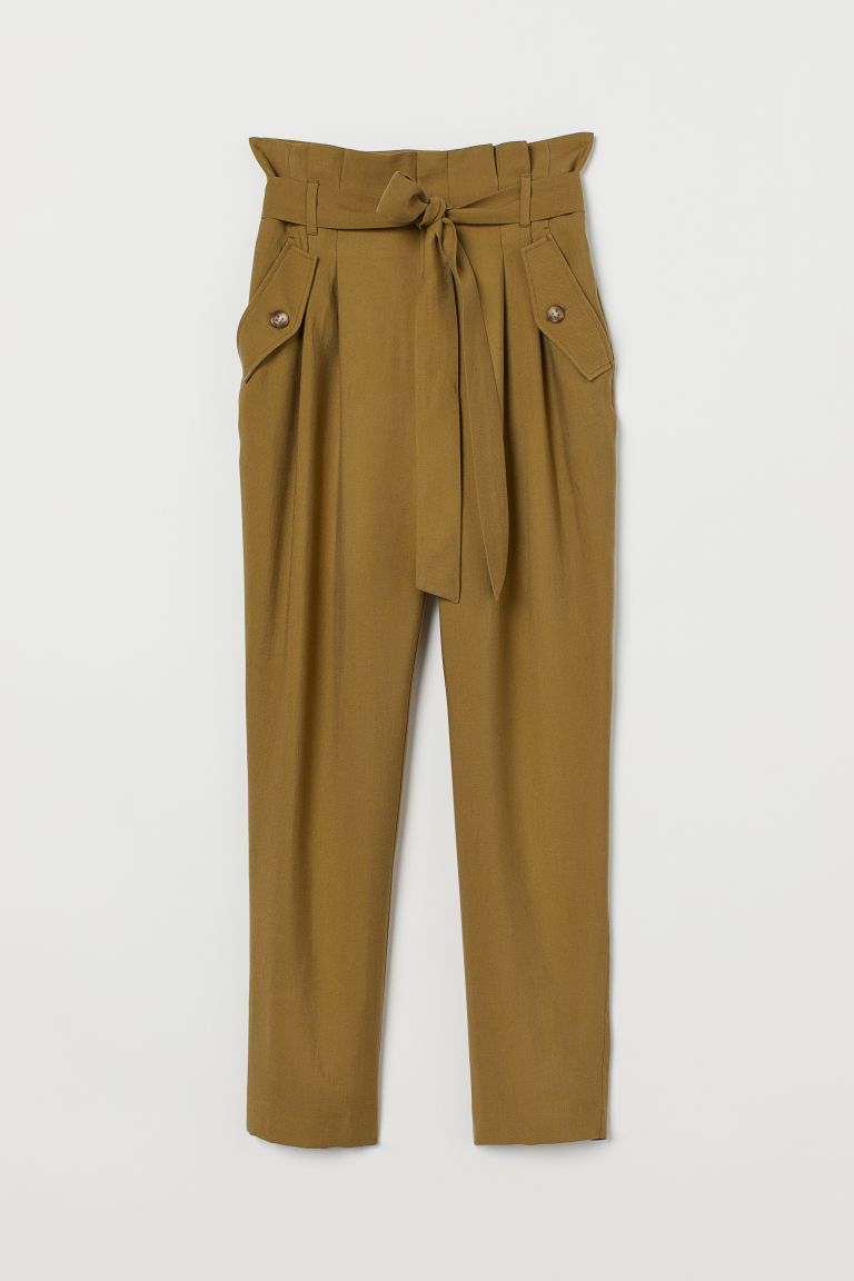 Pants with Tie Belt | H&M (US + CA)