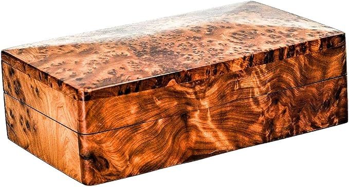 Bazaardi Hand Carved Wooden Multipurpose Keepsake Jewelry Decorative Art Box Storage Organizer (M... | Amazon (US)