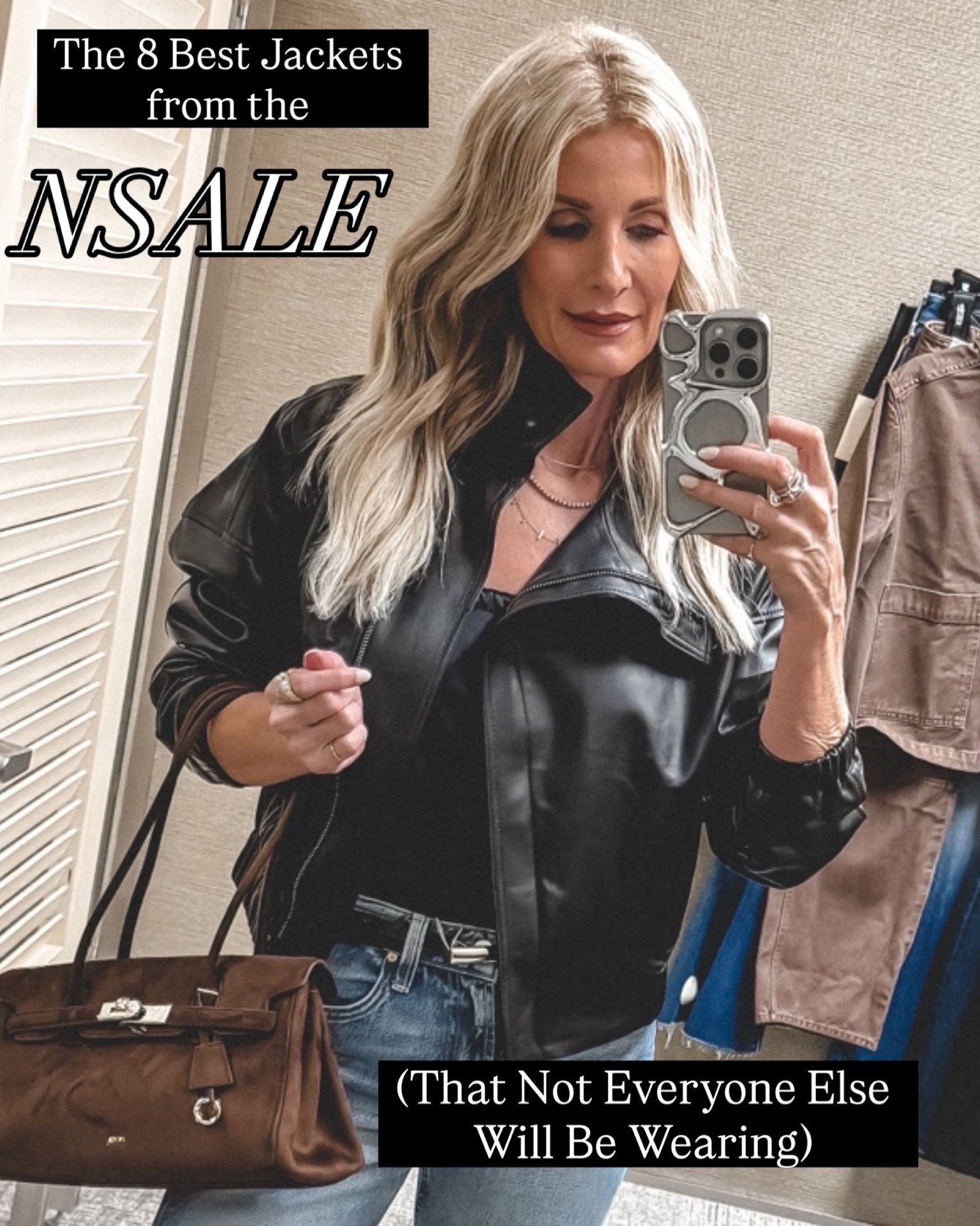 The 8 Best Jackets from the NSale (That Not Everyone Else Will Be Wearing) 🤎

If you’re looking for a jacket you’ll love for years to come, these are my top 8 picks from the Nordstrom Anniversary Sale. They’re timeless, elevated, and a little more unique than the styles you’ll see everywhere else.

1️⃣ Vince Real Leather Bomber Jacket – My #1 pick of the entire sale! Absolutely stunning. I love the high collar, and the buttery-soft real leather makes this jacket feel so luxurious.

2️⃣ Madewell Tan Denim Jacket – Such a versatile piece! I love the beautiful tan shade, and it’s the perfect lightweight jacket to pair with jeans, dresses, and everything in between.

3️⃣ Rag & Bone Chocolate Brown Real Leather Blazer – A timeless wardrobe staple that instantly elevates any outfit. Elegant, sophisticated, and worth the investment.

4️⃣ Veronica Beard Green Cropped Trench – One of the most unique jackets in the sale! It’s incredibly comfortable, flattering, and right on trend.

5️⃣ Brown Faux Leather Jacket with a Faux Fur Collar – The perfect jacket for fall and winter. Chic, cozy, and looks much more expensive than it is.

6️⃣ Frame Navy Trench Coat – I adore this gorgeous navy color, and the belt lets you cinch the waist for a super flattering silhouette.

7️⃣ Olive Green Suede Bomber Jacket – Absolutely gorgeous! The champagne gold zipper adds the perfect luxe touch.

8️⃣ Rails Camel Lightweight Bomber Jacket – One of my personal favorites! It’s lightweight, incredibly versatile, and so easy to throw on when you want to look polished and put together.

✨ Wearing an XS in all of the jackets, and they all run true to size.

Which one is your favorite? Let me know in the comments! 🤎

#LTKootd #LTKOver40 #LTKSaleAlert