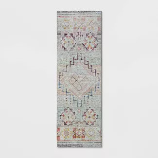 Bromelia Distressed Geo Persian Rug Blush - Opalhouse™ | Target