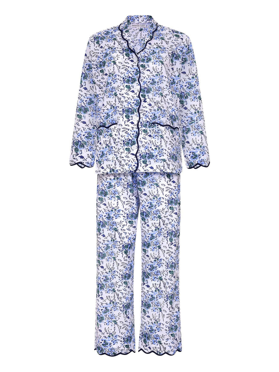 Blue Floral Pajamas | Heidi Carey