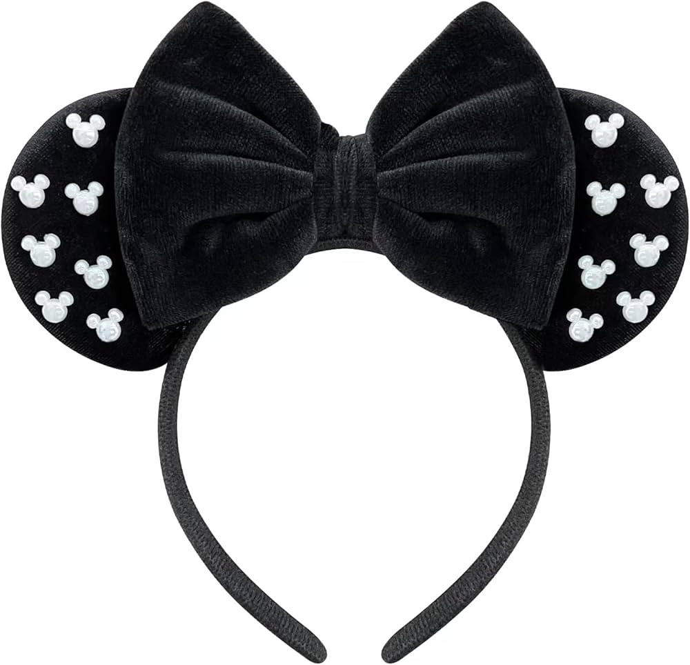 Trnerm Mouse Ears for Women Black Velvet Mouse Park Mouse Ears Headband Halloween Headband for Ad... | Amazon (US)