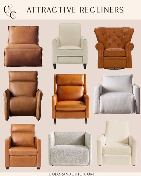 Recliners I love that look like accent chairs! Including my Arhaus recliner, some similar and more  

#LTKhome #LTKstyletip