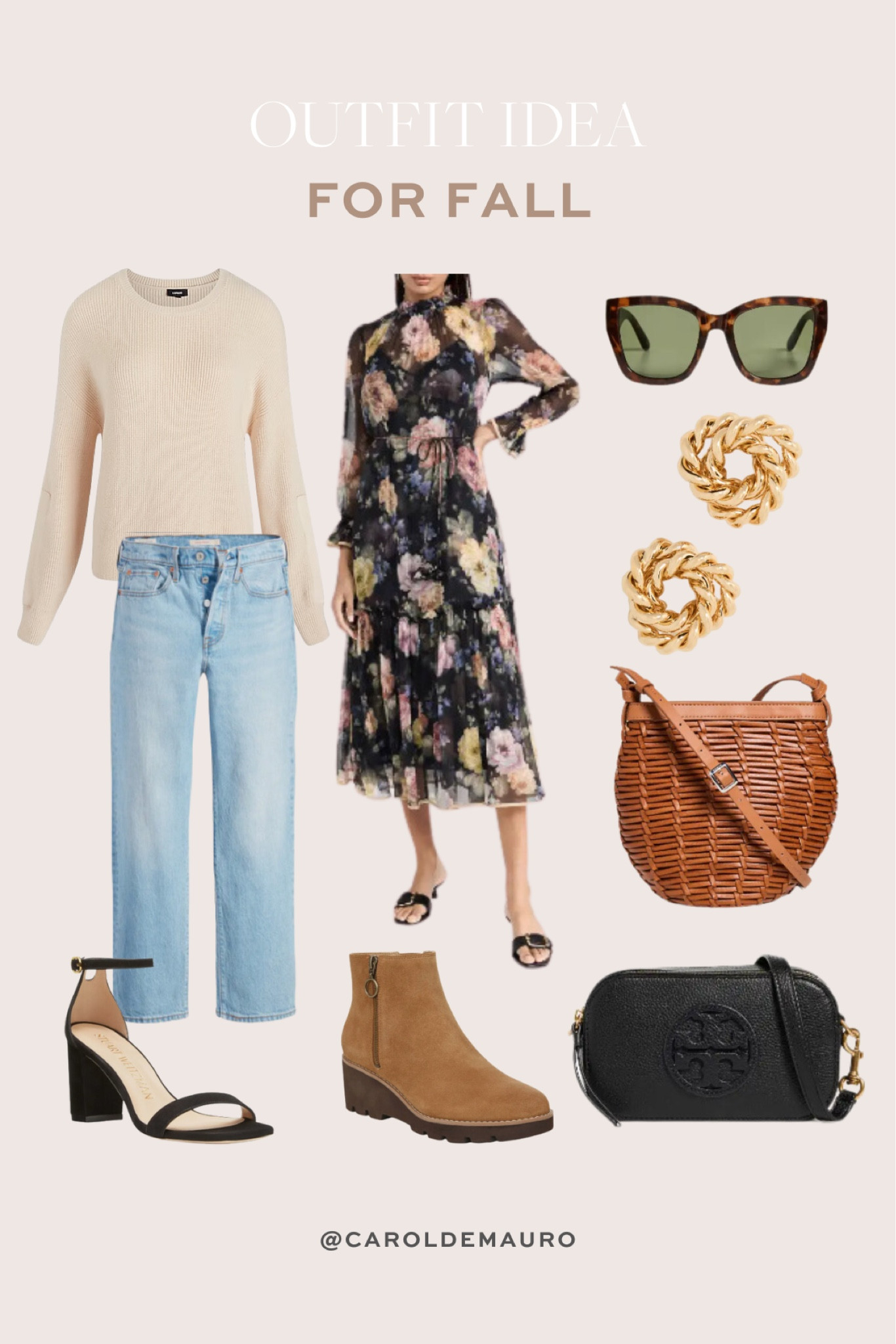 Shop this comfy yet stylish fall outfit idea! Great start for building your fall wardrobe!
#blackfloraldress #outfitinspo #petitefashion #fallfashion

#LTKstyletip #LTKFind #LTKitbag