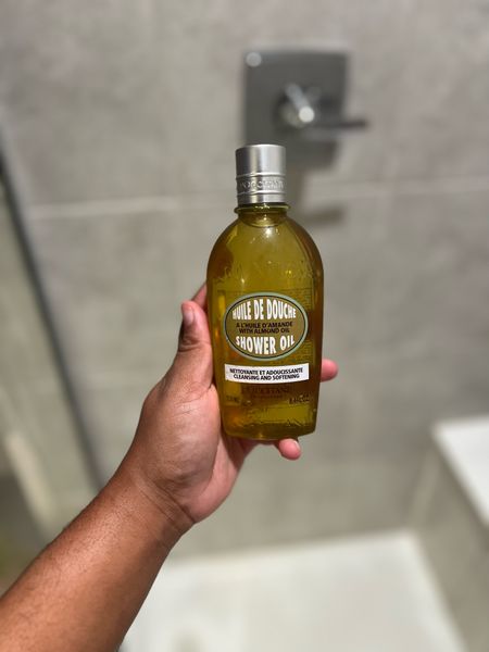 Been smelling like spit up milk all day 🥴👶🏽. So tonight I took me a nice, long, hot shower using my fave shower oil I discovered when I stayed in the New Orleans Four Seasons. It smells heavenly 😍. It’s giving an almond and vanilla scent. 

#LTKbeauty #LTKbaby