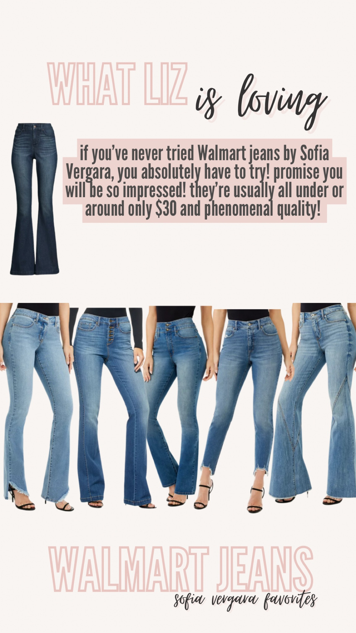 Sofia Jeans by Sofia Vergara … curated on LTK  Walmart fashion, Sofia  vergara, Walmart black friday deals