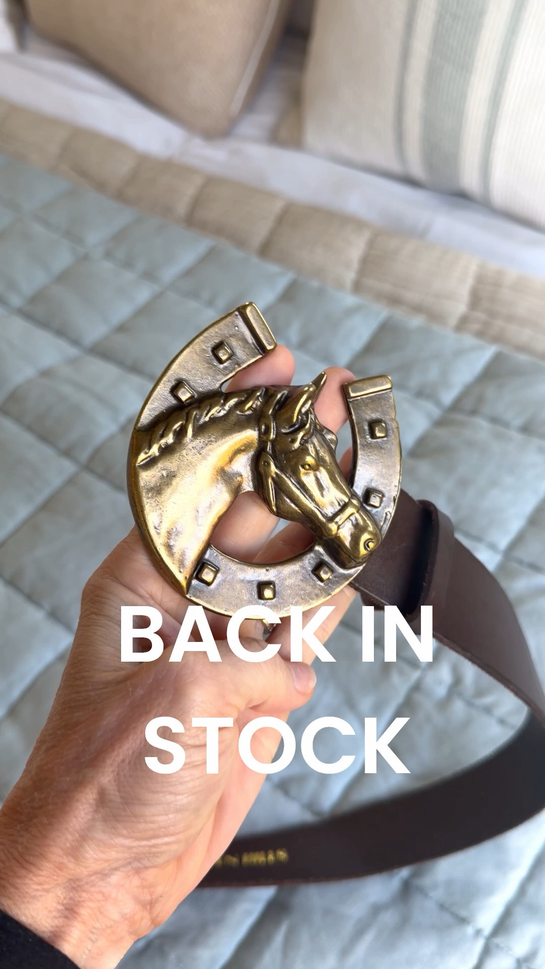 We sold it out and now it's back!!!!!!  I had to poke an extra hole in it with the Amazon belt punch but it's my most asked about belt.

#LTKgrwm #LTKootd
