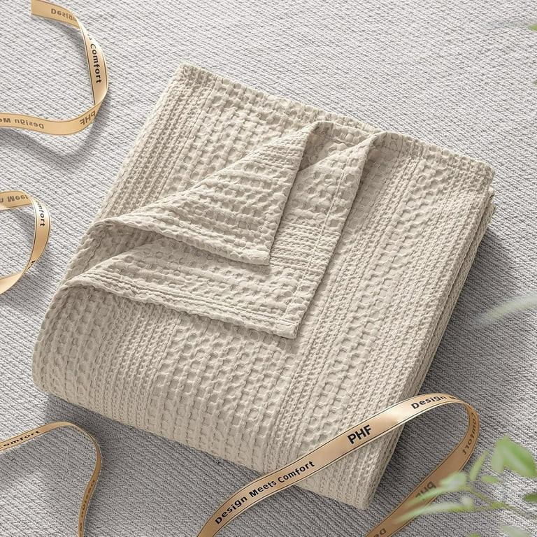 PHF Ultra Soft Waffle Weave Blanket Queen Size for Bed, Lightweight and Breathable Blanket, Perfe... | Walmart (US)