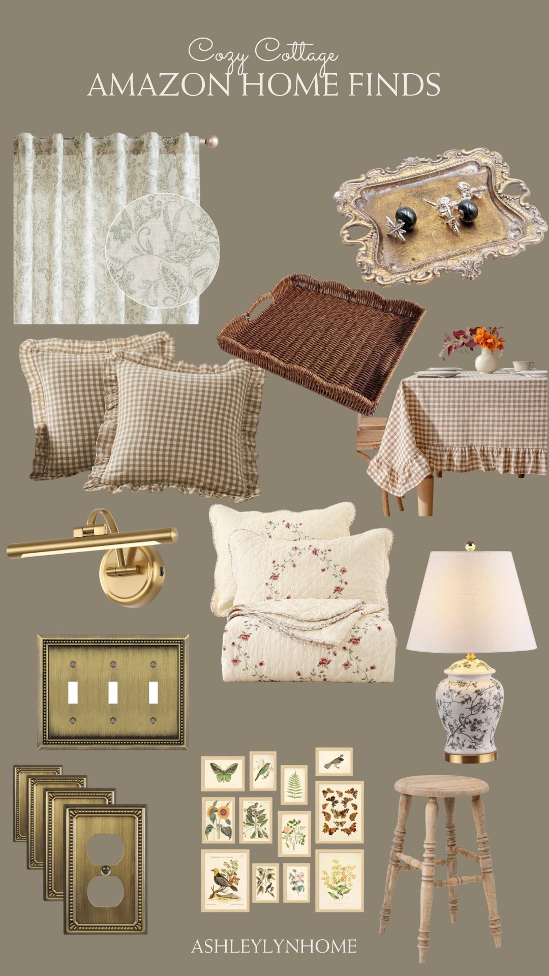 Amazon finds that make your home feel like a cozy cottage. Gingham, ruffles, floral, scalloped details, vintage inspired decor.

#LTKHome #LTKSaleAlert