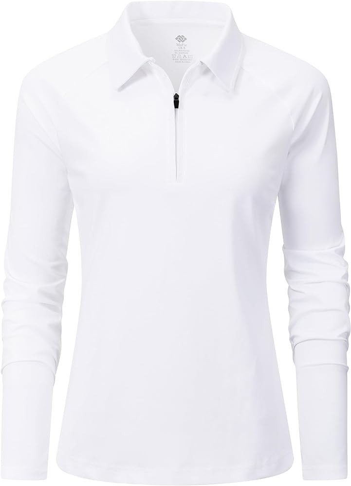 MoFiz Women's UPF 50+ Sun Protection Zip Up Long Sleeve Golf Tennis Hiking Shirt | Amazon (US)