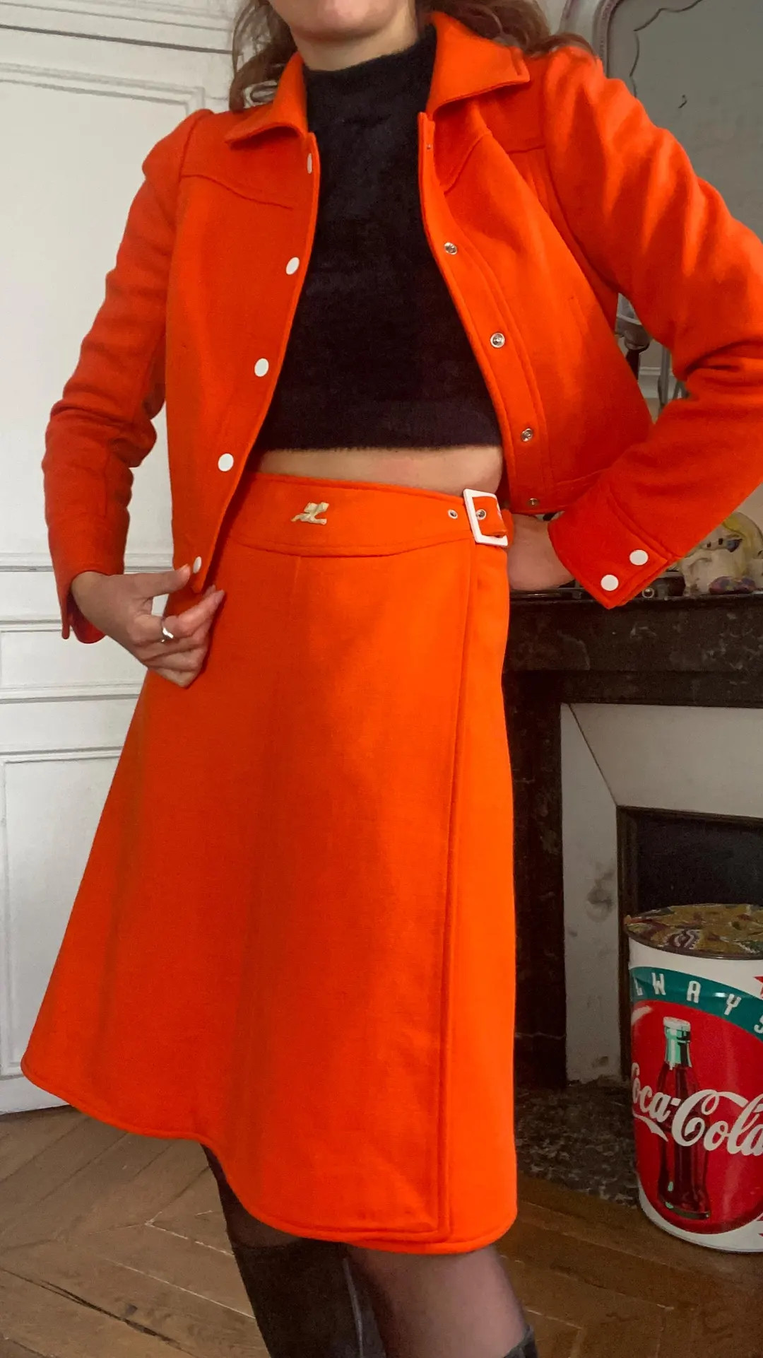 Rare Courrèges jacket and skirt set from the Hyperbole collection, 1970 | Etsy (US)