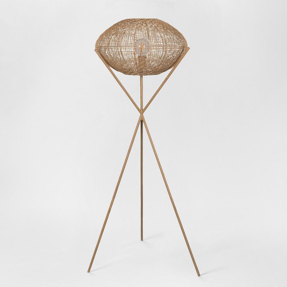 Natural Woven Tripod Floor Lamp Natural (Includes Energy Efficient Light Bulb) - Project 62 + Leanne Ford | Target