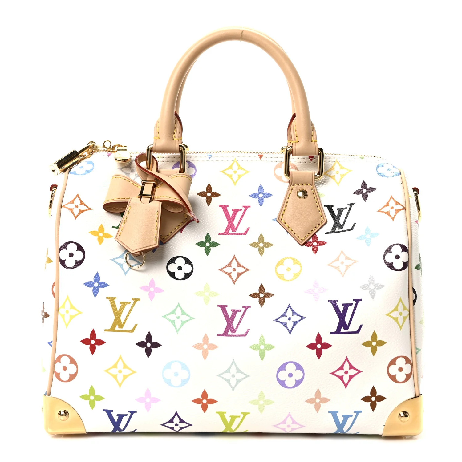 LV X TM Monogram Multicolor Speedy Bandouliere 25 White | FASHIONPHILE (US)