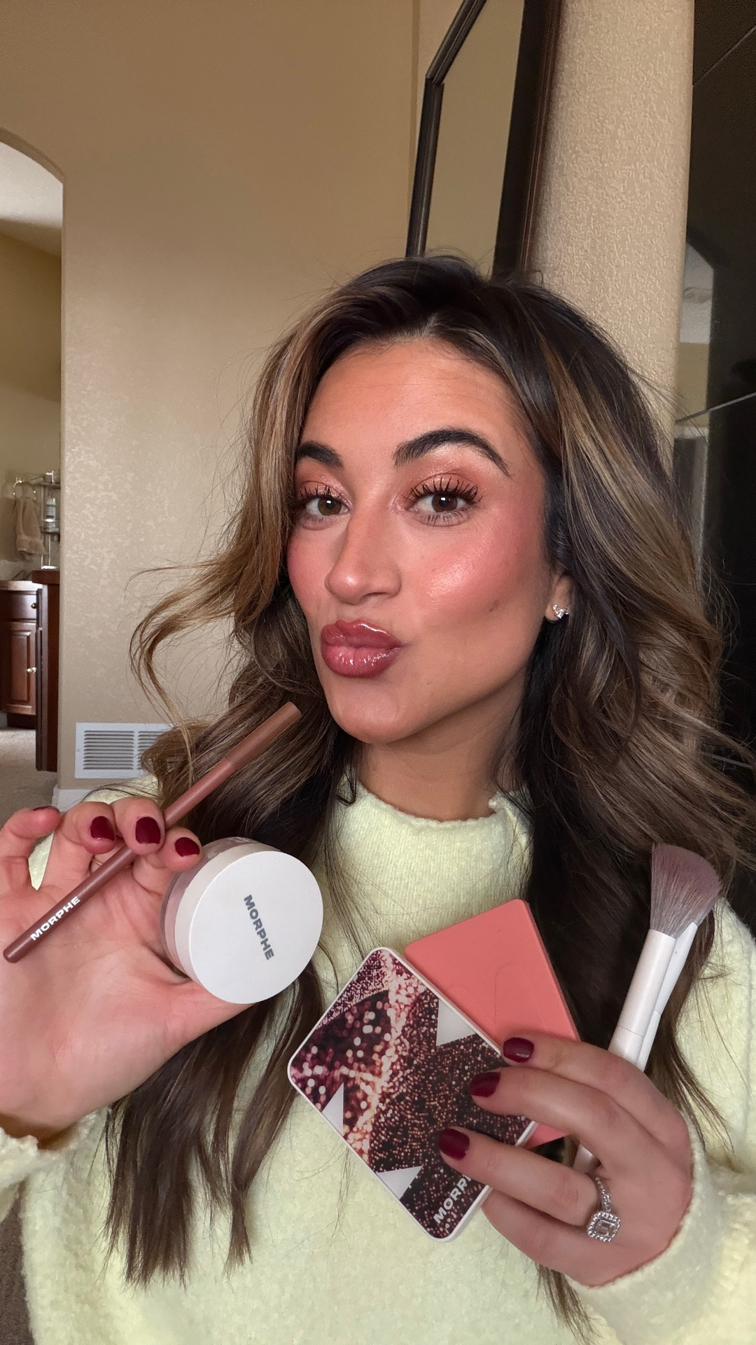 #ad Makeup refresh courtesy of @morpheoffical products that are all now available at @target Morphe products are so high quality and versatile whether I’m doing a full face of glam or a quick five minute makeup routine. Everything I used is linked and shades are below!
+ Continuous Setting Mist+ Bake and Set Setting Powder (Brightening Pink)
+ Cheek Thrills (Beach Bonfire)
+ ChromaPlus Eyeshadow Palette (Outer Spice)
+ Signature Lip Pencil (Whipped)
#MorphePartner #MorpheTarget #Morphe #TargetPartner #target @LTK #liketkit