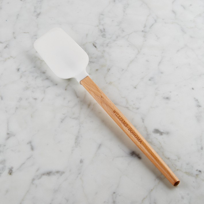 Williams Sonoma Silicone Wood Spoonula with Classic Wood Handle | Williams-Sonoma