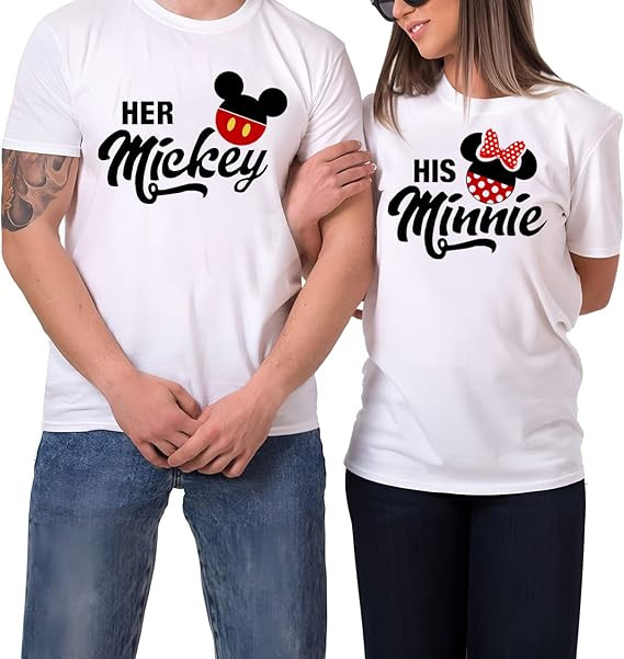 Matching Shirts for Couples His Her Couples Love Shirt Men's Women MM T-Shirts Set Valentine's Hu... | Amazon (US)
