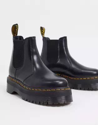 Dr Martens 2976 flatform chelsea boots in black | ASOS | ASOS (Global)