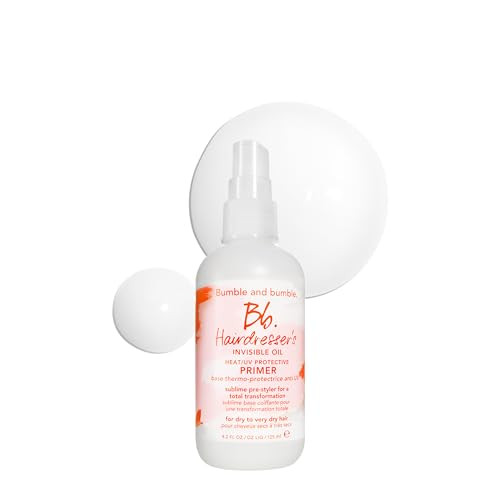 Bumble and bumble. Hairdresser's Invisible Oil Heat/UV Protection Leave-In Conditioner Hair Primer | Hydrating, Anti Frizz, Color Safe | All Hair Types, Textures | With Argan + Coconut Oil, 4.2 Fl Oz | Amazon (US)
