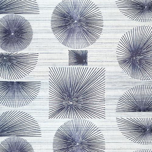 Phillip Jeffries Parasol Stitch Awning Blue Wallpaper | DecoratorsBest | DecoratorsBest