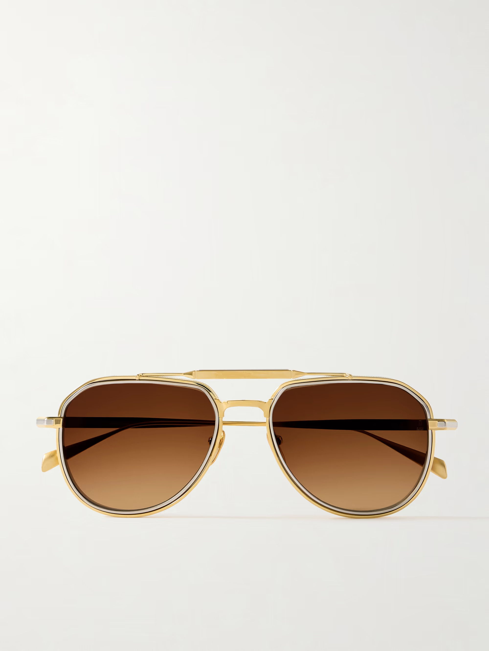 Commander aviator-style titanium sunglasses | NET-A-PORTER (US)