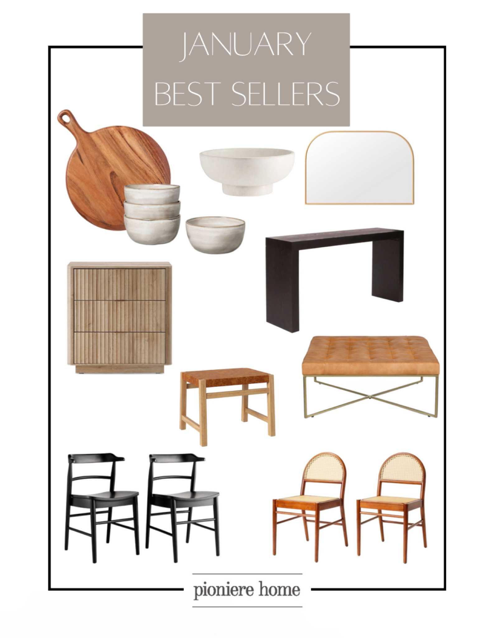 January best sellers. Dining room chairs. Ottomans. Kitchen essentials. Console table. Reese’s dresser. Arched mirror. January favorites  

#LTKstyletip #LTKFind #LTKhome