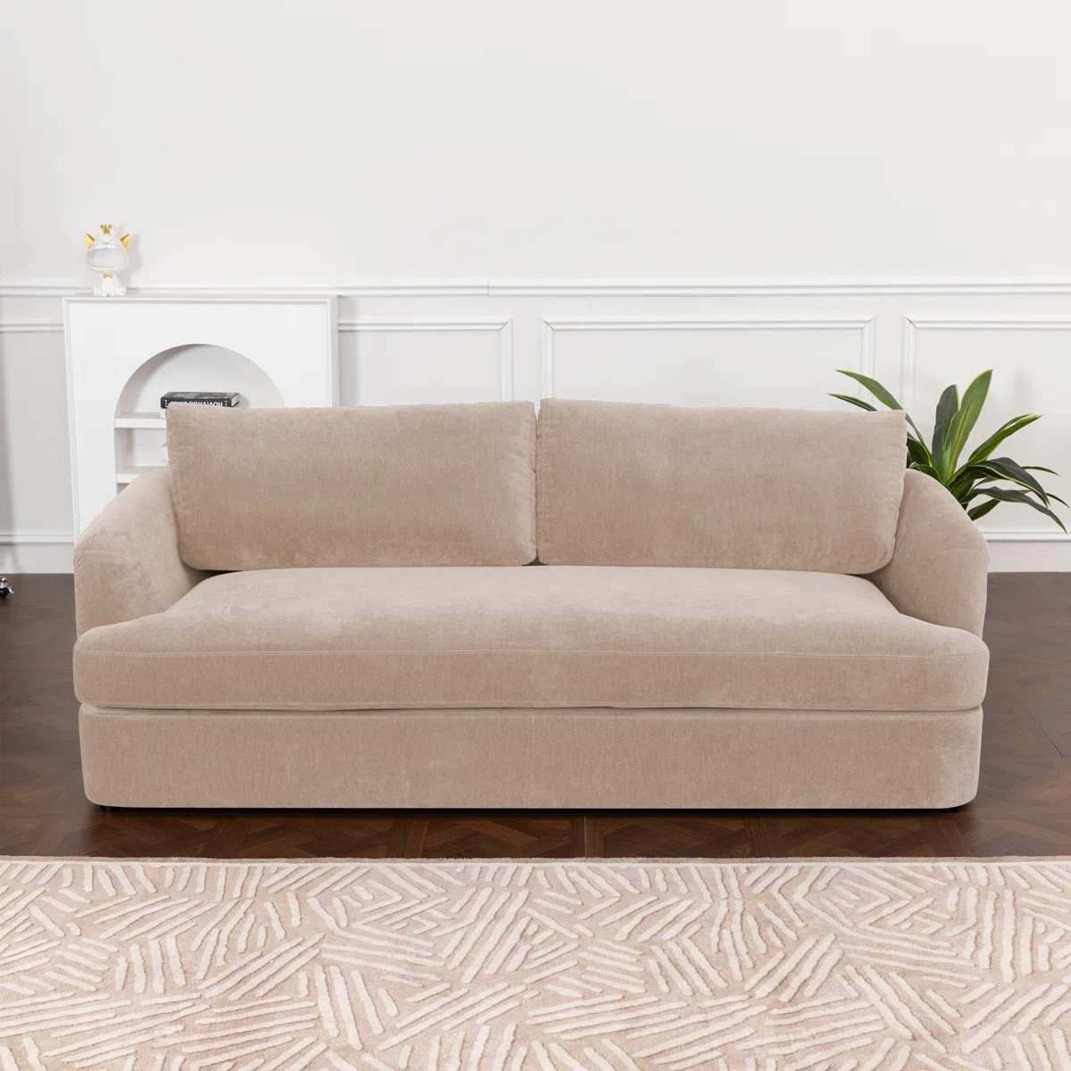 85.8" Wide Modern 3-Seater Sofa With 7" Thick T-Cushion | Wayfair North America