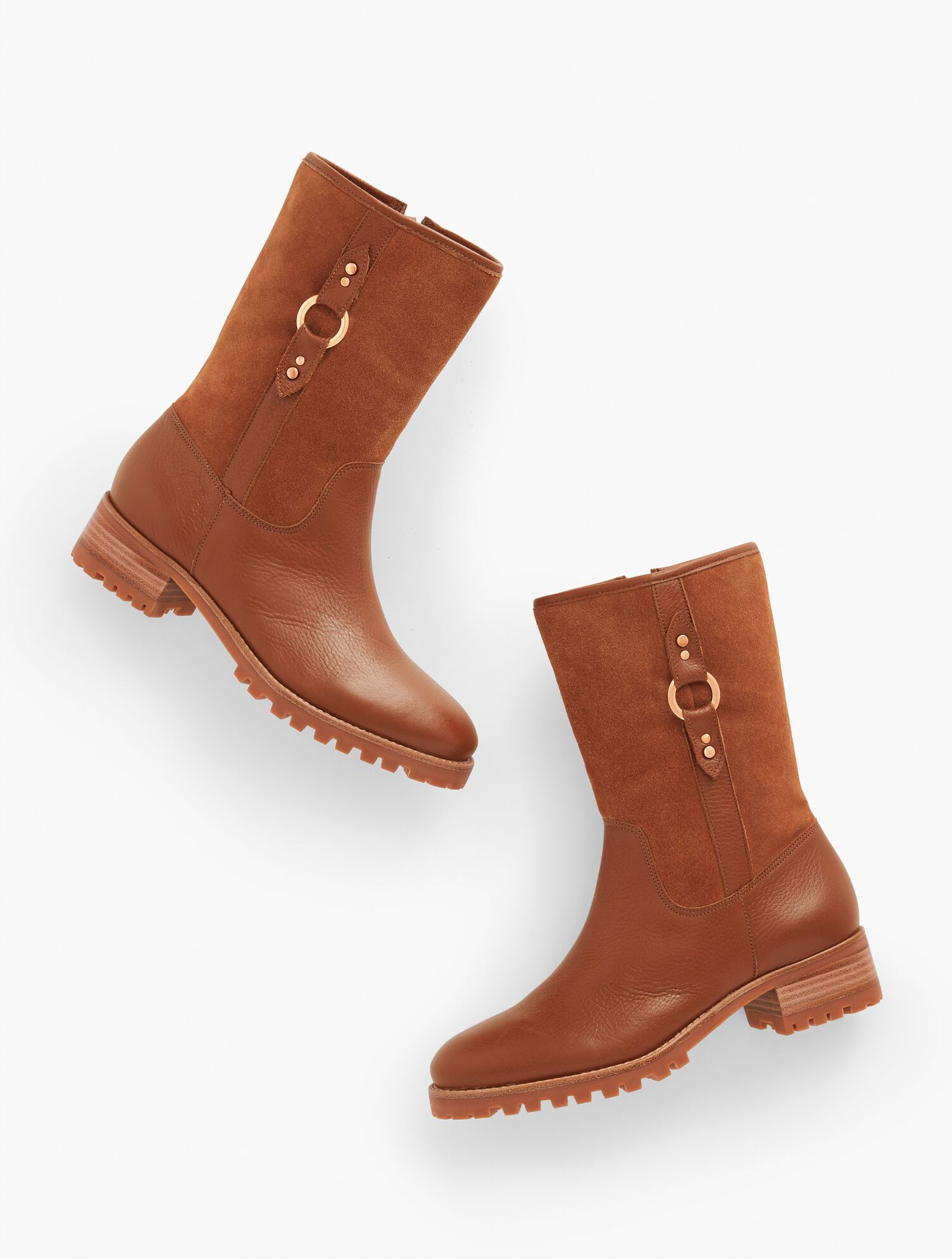 Tish Ring Leather Riding Boots | Talbots