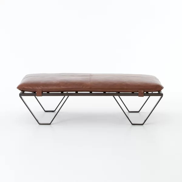 Kelleia Darrow Leather Ottoman | Wayfair North America