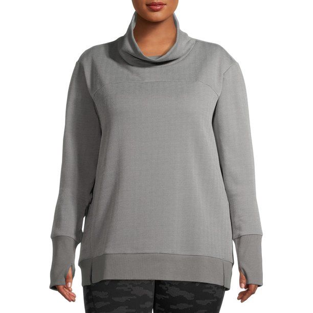 Avia - Avia Women's Plus Size Herringbone Pullover - Walmart.com | Walmart (US)