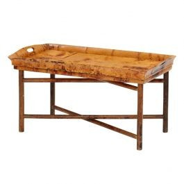 Tray Style Butler/Coffee Table with a Tortoise Matte Finish | The Well Appointed House, LLC