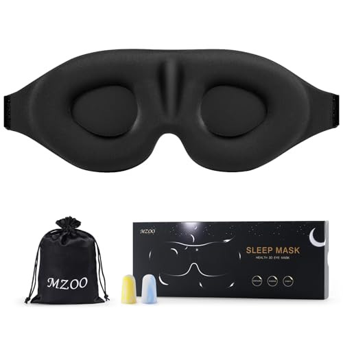 MZOO Sleep Eye Mask for Men Women, Zero Eye Pressure 3D Sleeping Mask, Light Blocking Patented De... | Amazon (US)