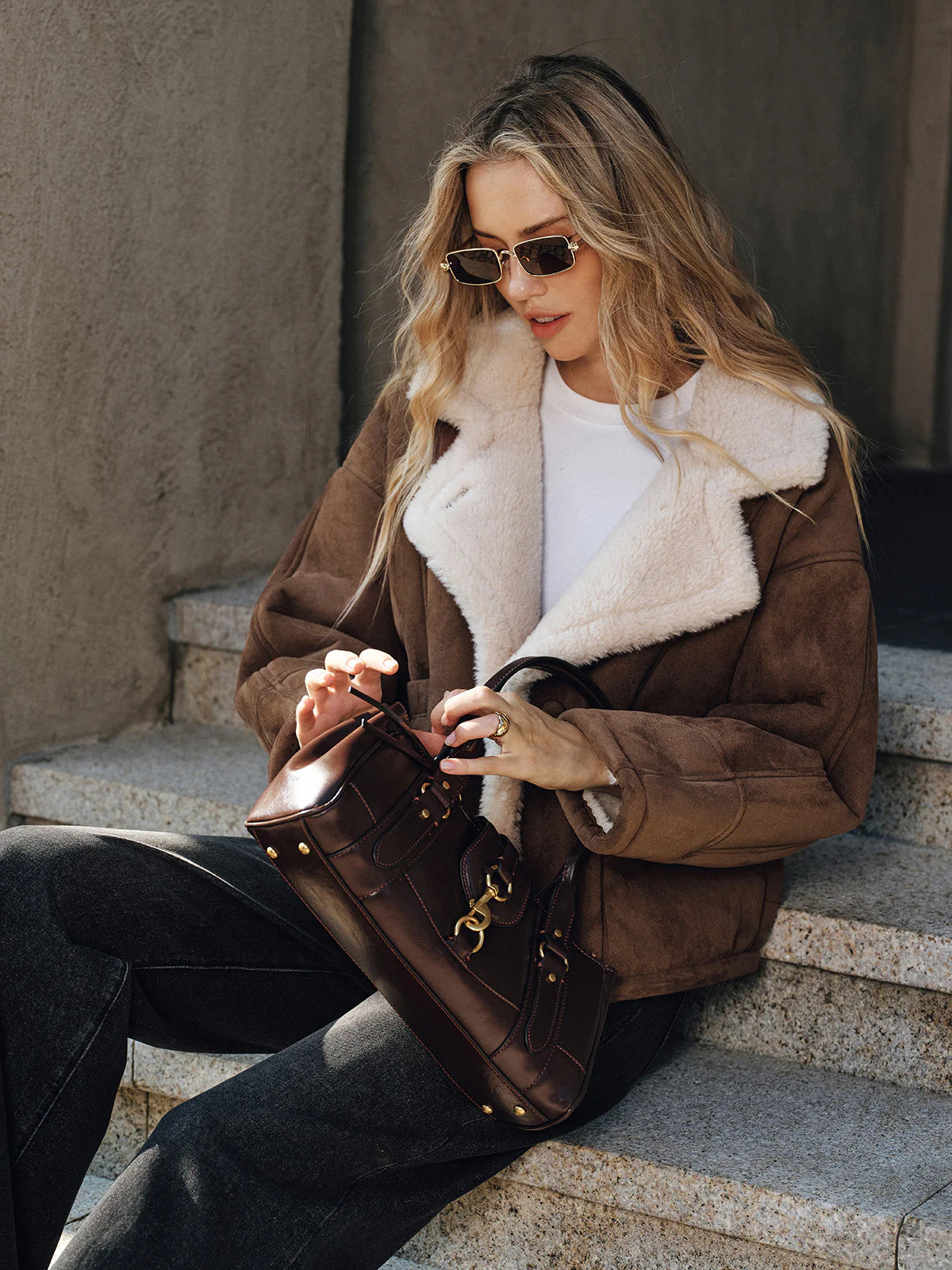 Fleece Lined Lapel Coat | Commense