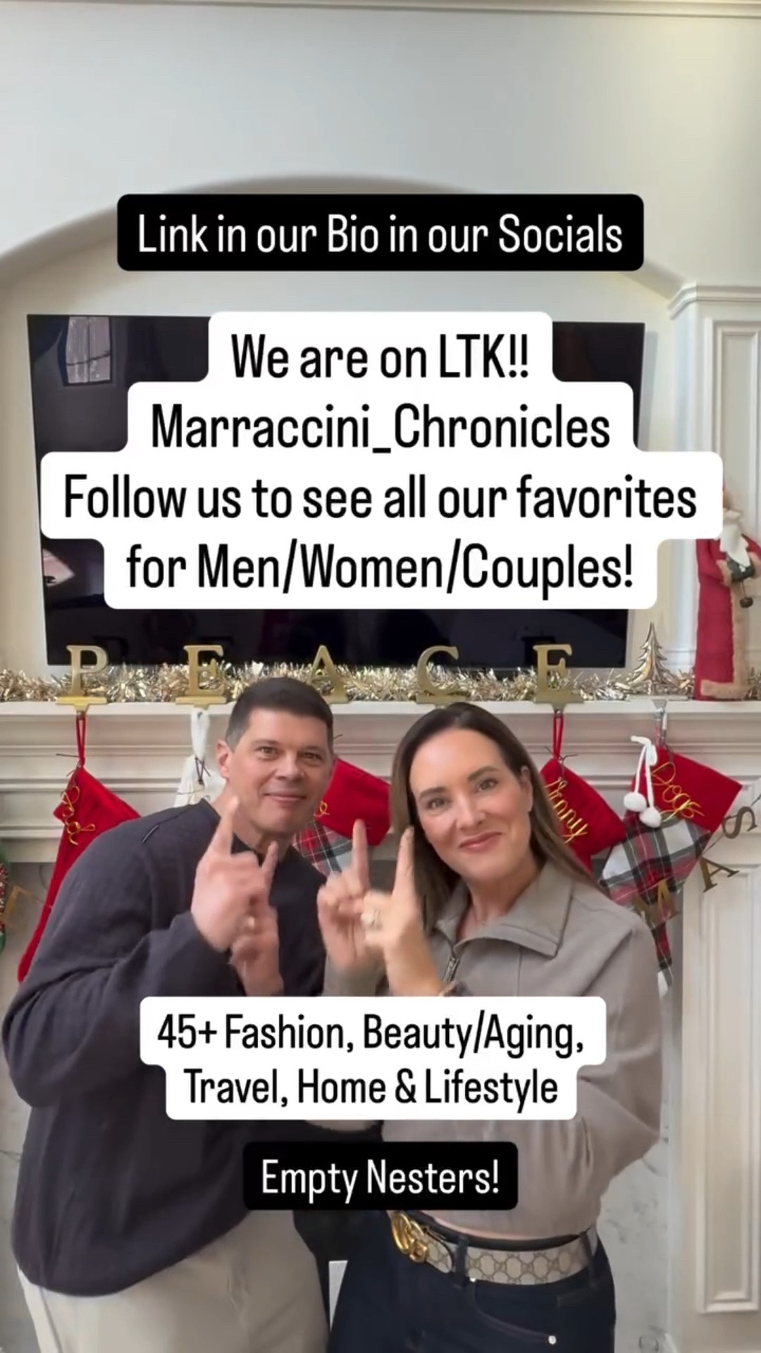 Hi! We’re Lea & Josh 👋
A married couple + new empty nesters sharing 45+ lifestyle inspiration for women and men—including travel finds, men’s & women’s fashion, beauty/aging well, date nights, recipes for two, & more!
Follow along for everyday style and life after kids ✨ 
@ltk.onboarding_share
@ltk.onboardingg

#LTKBeauty #LTKTravel #LTKOver40