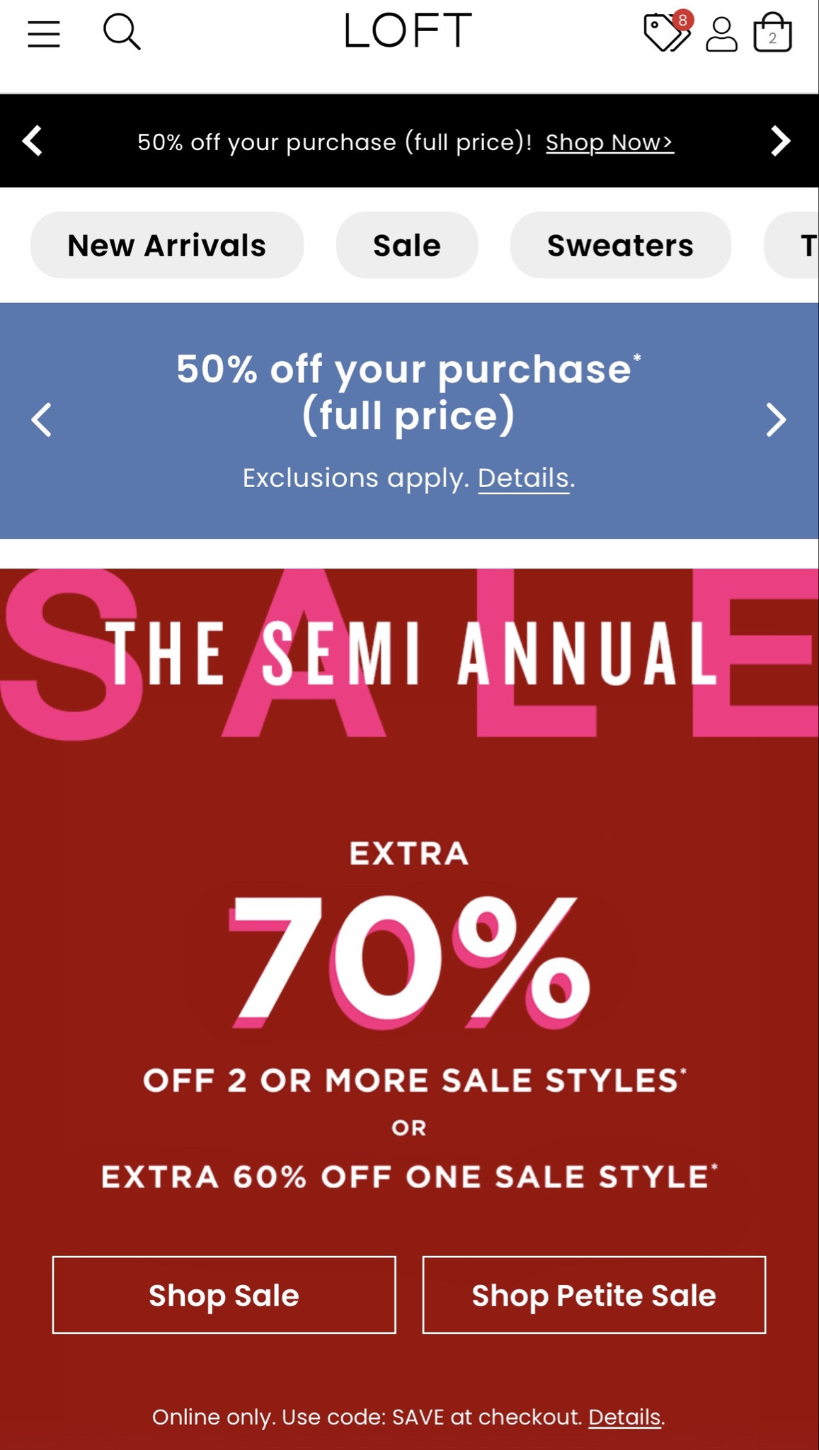 Loft is having an amazing sale right now! You can get an additional 60% off of one sale items, or 70% off two or more sale items! There are so many amazing pieces on sale, you definitely have to check it out! 

#LTKSaleAlert #LTKOver40 #LTKFindsUnder50