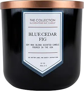 Chesapeake Bay Candle - TA35215 The Collection Two-Wick Scented Candle, Blue Cedar Fig, Home Déc... | Amazon (US)