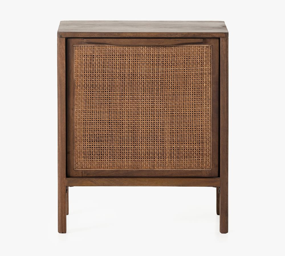 Dolores 20" Cane Nightstand, Right Door, Natural | Pottery Barn (US)