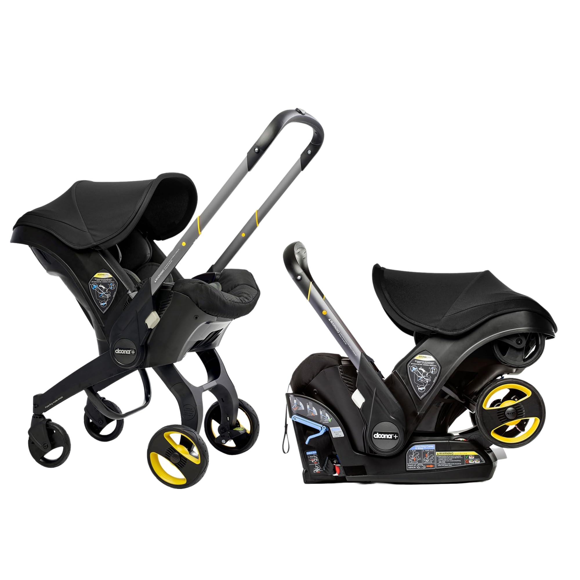 Doona Car Seat & Stroller, Nitro Black - All-in-One Travel System | Amazon (US)