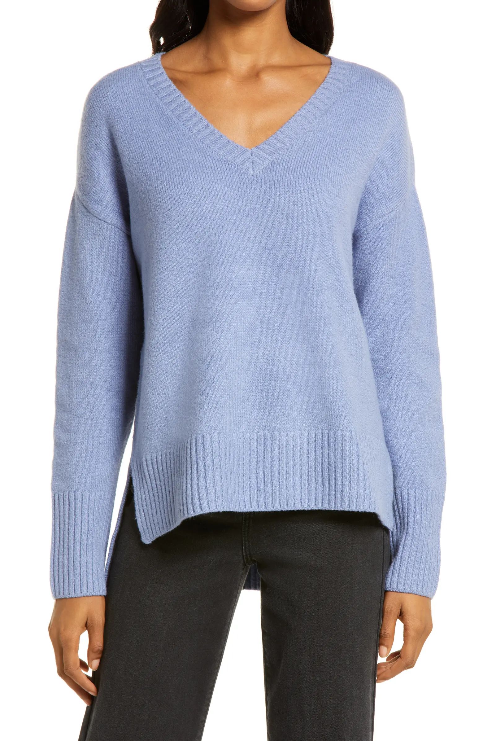 High/Low V-Neck Sweater | Nordstrom