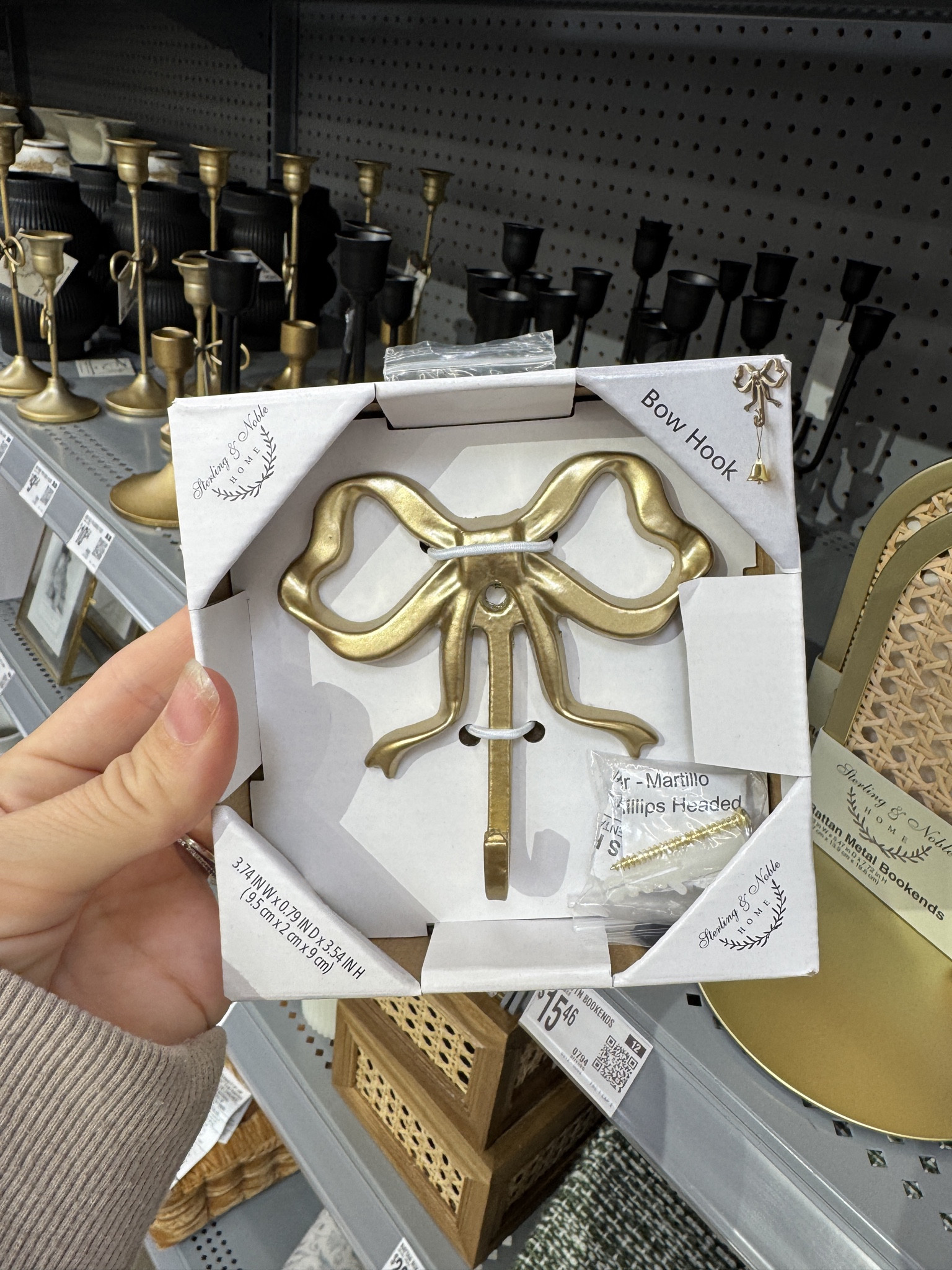 This gold bow wall hook from Walmart Home is the sweetest little detail that makes such a big difference in a space. It adds just the right touch of chic femininity and vintage charm while still feeling modern and timeless. I love using it in a girl’s bedroom, entryway, or bathroom for hanging bags, robes, or jewelry — it’s both functional and decorative.

The polished gold finish catches the light beautifully and pairs perfectly with everything from neutral home decor to cottagecore and modern glam styles. It’s one of those small accents that makes a space feel intentionally styled — and it looks way more expensive than it is.

Perfect if you’re searching for gold wall hook, decorative bow hook, girly room decor, vintage-inspired home accents, glam home finds, functional wall decor, cute organization ideas, affordable home accessories, or Walmart home decor.

#LTKHome