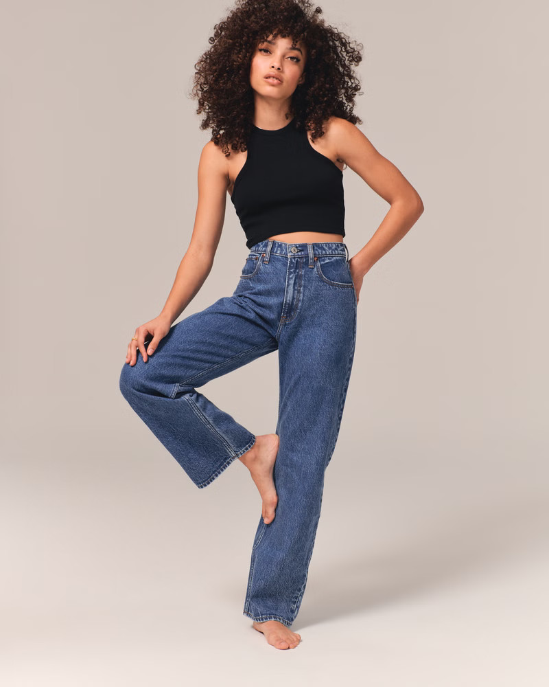 High Rise Loose Jean | Abercrombie & Fitch (US)