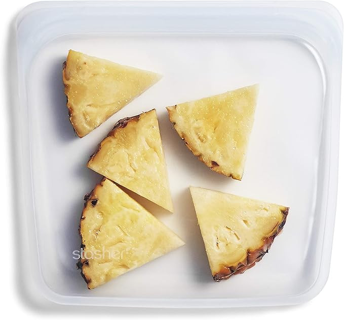 Stasher Silicone Reusable Storage Bag, Sandwich (Clear) | Food Meal Prep Storage Container | Lunc... | Amazon (US)