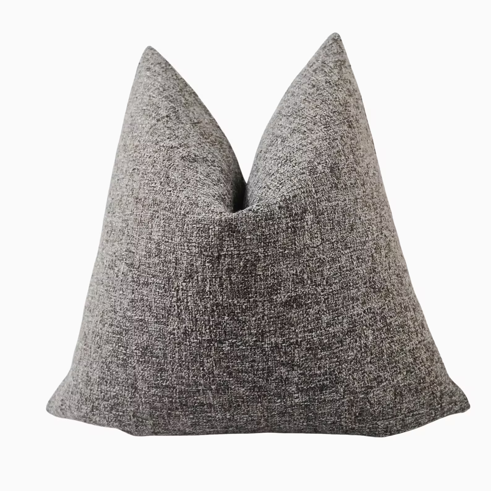 Gray Textured Pillow Cover, Boutique Pillow Covers, Traditional Decorative Throw Pillows, Earthy ... | Etsy (US)