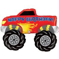 Monster Truck Shaped Birthday Balloon/Monster Shape Mylar Balloon | Etsy (US)